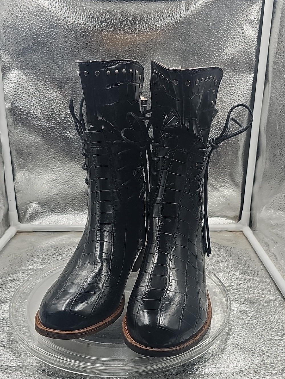 T Black Mata Boots size 7
